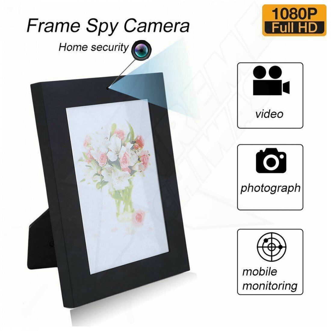 Cámara Oculta Espía Portaretrato Videocámara HD 1080P - Image 2