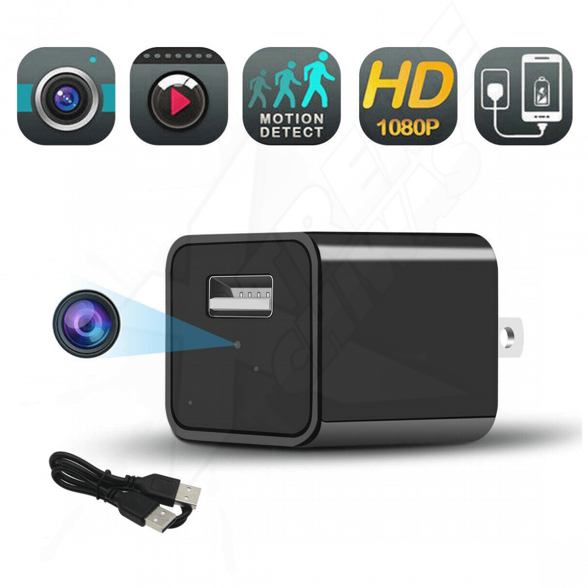 Cámara Oculta Espía Cargador Inteligente Multi-funcional - Image 4