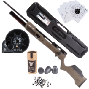 Paquete Rifle PCP Umarex Gauntlet .30 Estuche Bomba