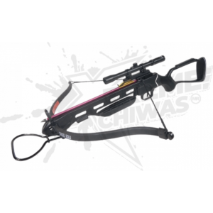 Ballesta De 150 Lbs 7 Flechas Mira Telescopica Negro