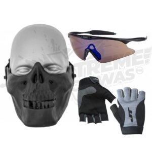 Media Careta Airsoft Tactical Calavera Negro