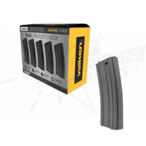 Paquete 5 Magazines 6mm M4 AEG Valken 140rds Mid-Cap Gris