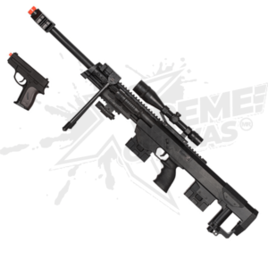 Rifle Airsoft P1050 Linterna Láser Pistola Resorte P211 Bbs 6mm