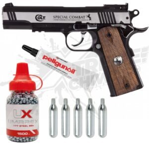 Pistola Colt 1911 Special Combat CO2 BBS .177 (4.5mm)