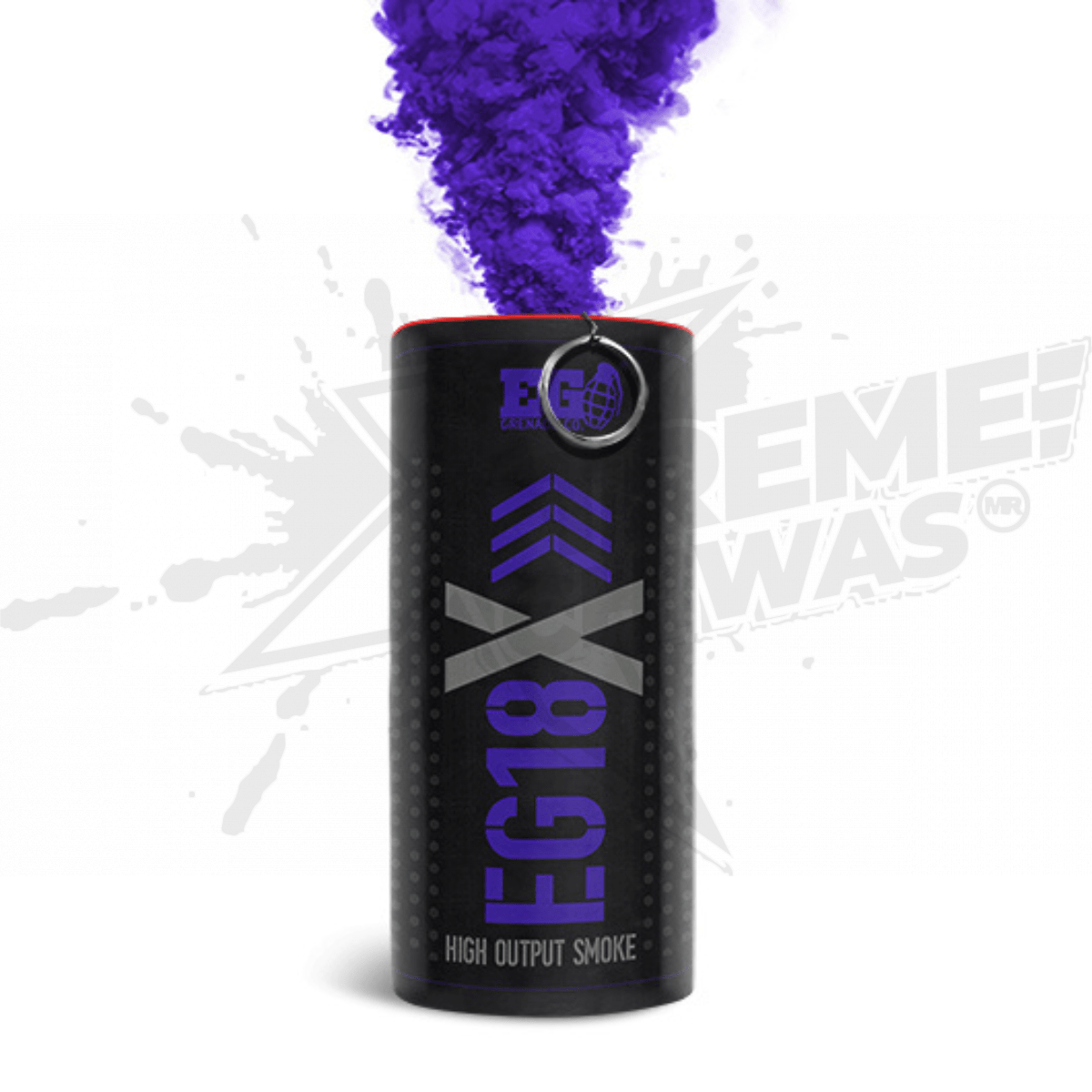 Granada de Humo Morado / Purpura Enola Gaye EG18X Gotcha Paintball Marcadora