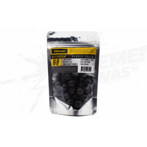Paintballs Para Gotcha Valken Defender Hard Rubber Negras Calibre .68 - 25 Piezas