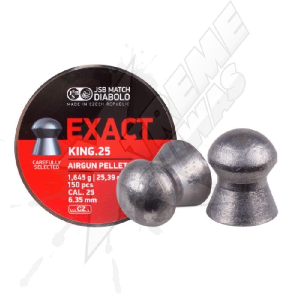 Municiones Pellets Exact King 150pz Cal.25 (6.35mm)