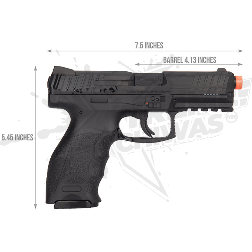 Pistola Airsoft HK VP9 Blowback Negro CO2 Bbs 6mm - Image 3