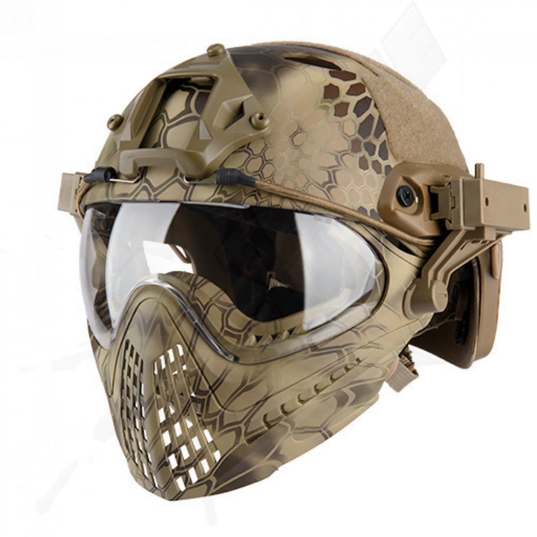 Casco Táctico Completo Desmontable con Careta Highlander - Image 3