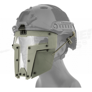 Mascara Gris Con Ventana Forma (T) Para Cascos Ajustable