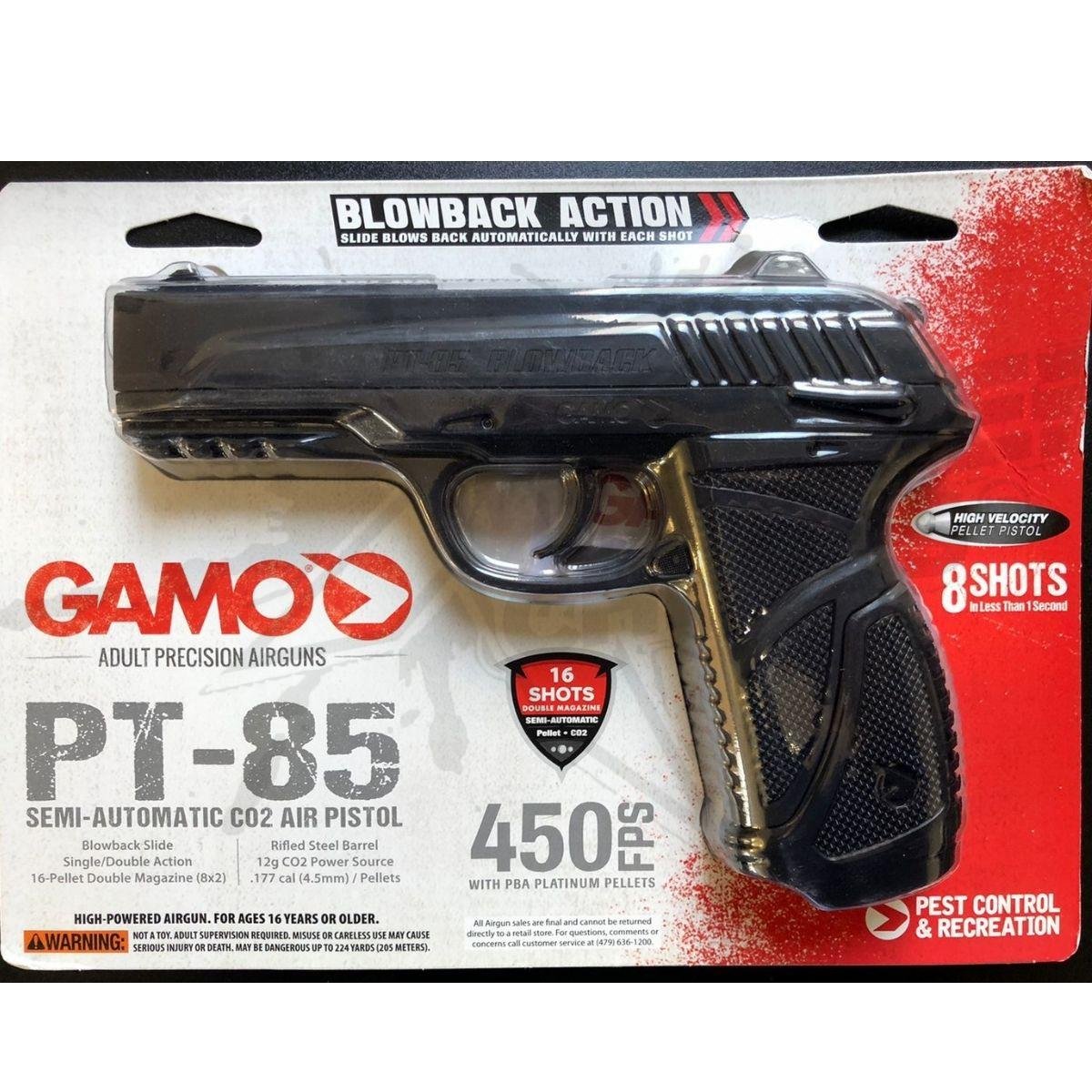 Pistola Gamo Pt-85 Blowback Paquete CO2 .177 (4.5mm) - Image 9