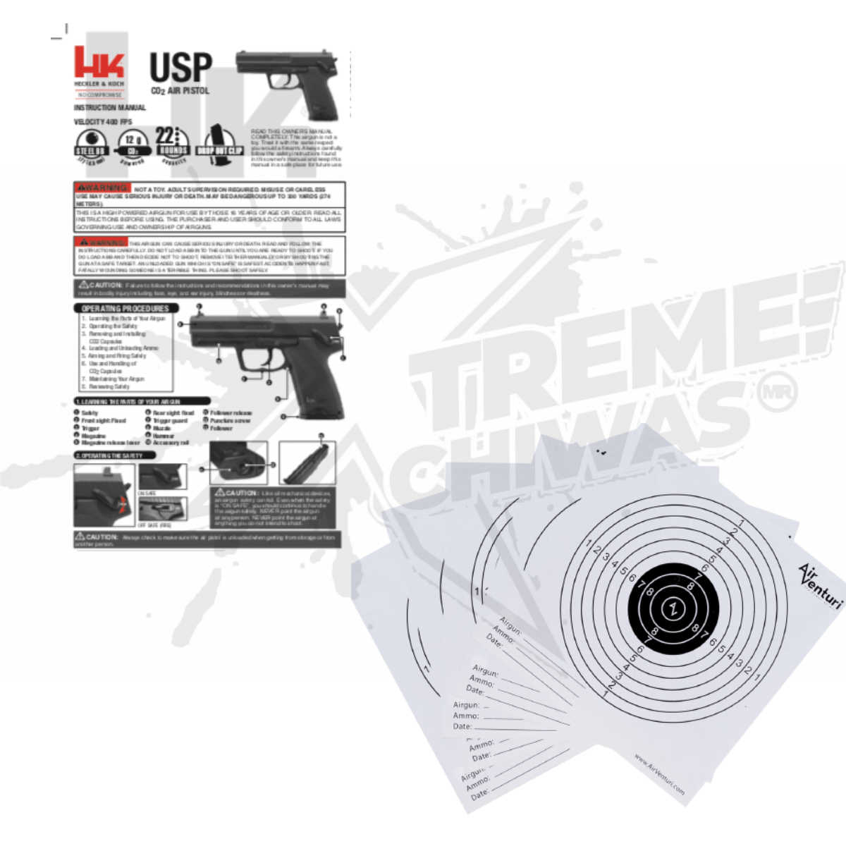 Pistola HK USP 22 Rondas Bbs No Blowback CO2 .177 (4.5mm) - Image 3