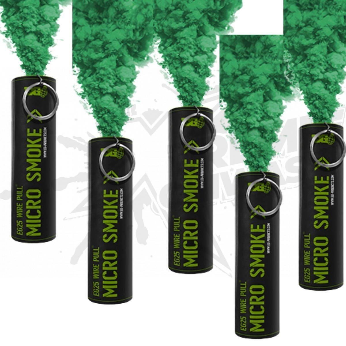 Granada Humo EG25 Color verde Paquete 5 Enola Gaye