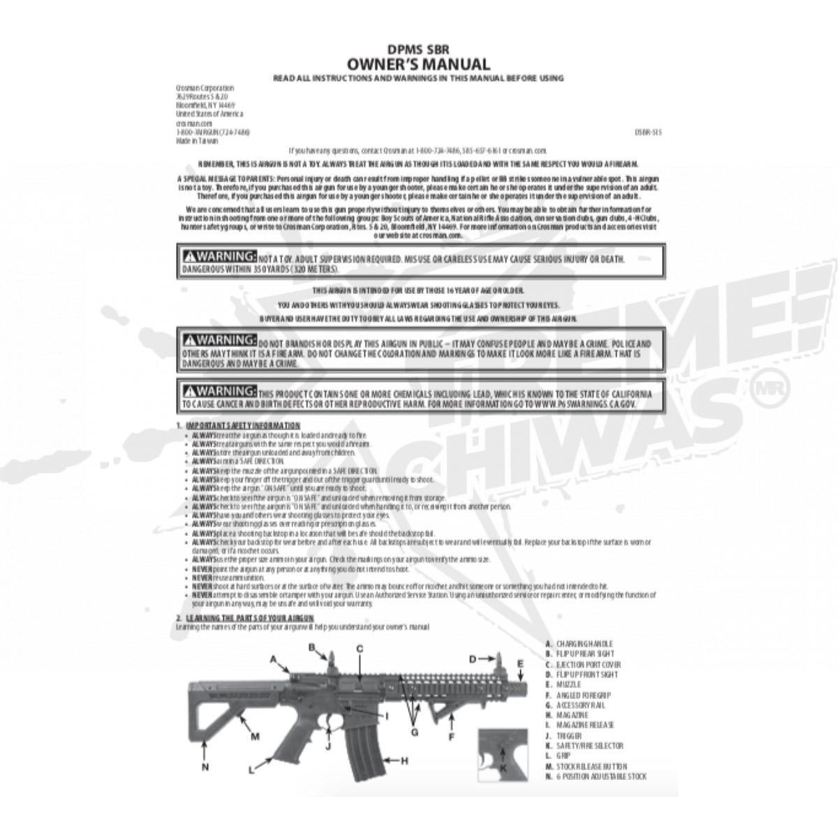 Rifle Crosman Dpms Sbr CO2 Automatico Bbs .177 (4.5mm) - Image 10