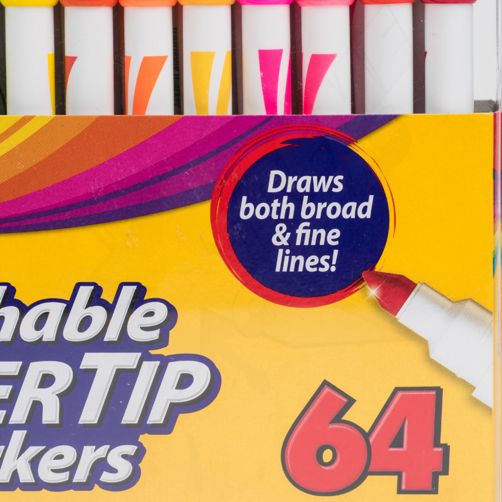 Marcadores SuperTip lavables Cra-Z-Art 64 unidades - Image 2