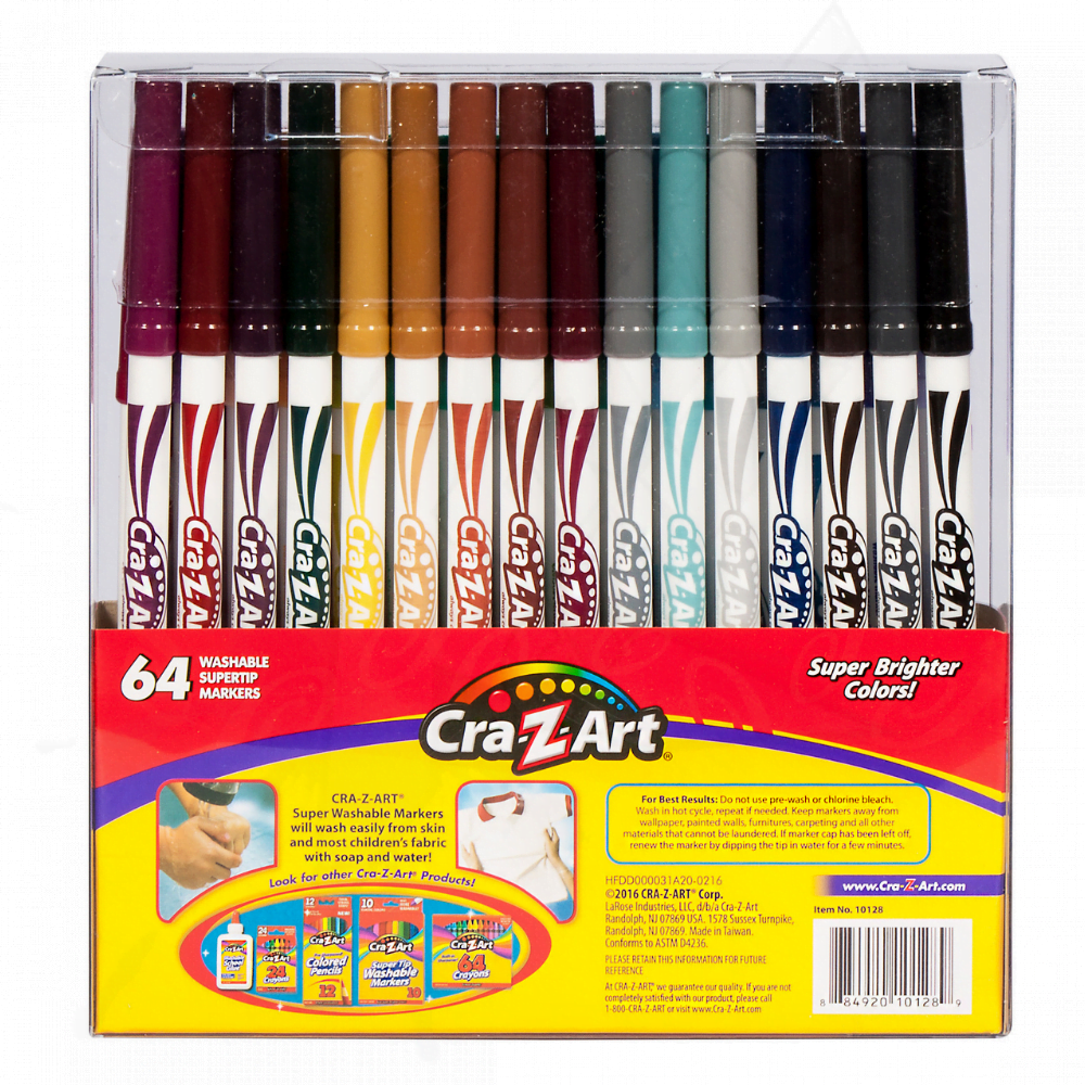Marcadores SuperTip lavables Cra-Z-Art 64 unidades - Image 3