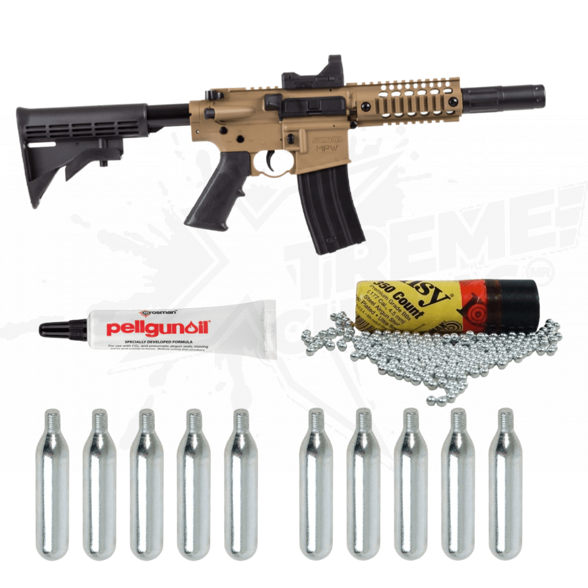Kit Rifle Crosman Bushmaster MPW Full Auto CO2 Bbs .177 (4.5mm) - Image 2