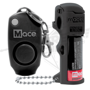 Gas Pimienta De 11g Y Alarma Mace Color Negro