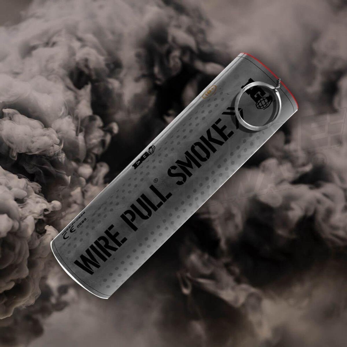 Paquete de 5 Granada de Humo Wire Pull Negro Enola Gaye WP40 - Image 5