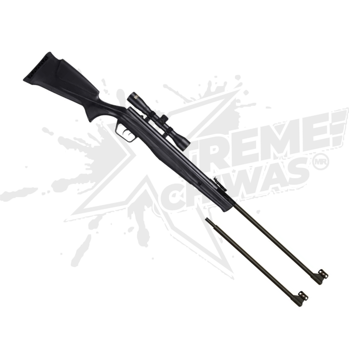 Rifle Beeman Black Panther Doble Cañon .22 .177 Mira 4x32 - Image 2