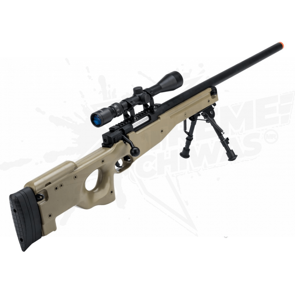 Rifle Airsoft Sniper M96 Cerrojo Resorte Mira Bipoide Bbs 6mm - Image 2