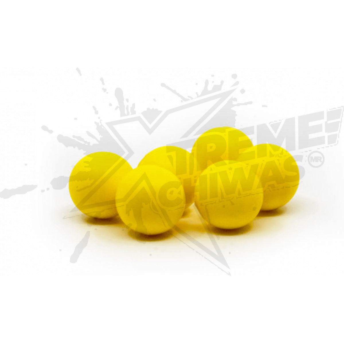 50 Pelotas Reusables Calibre .43 Color Amarillo