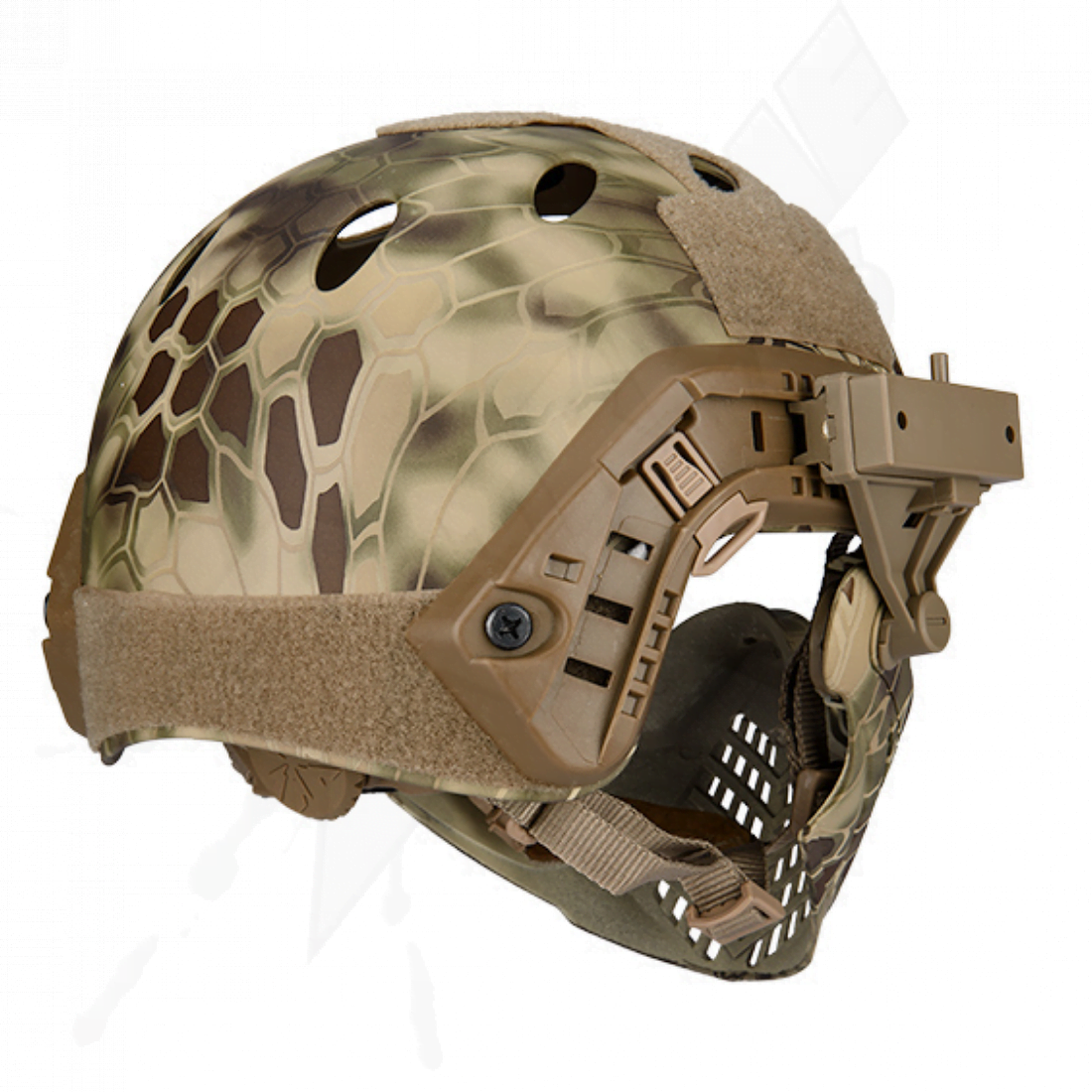 Casco Táctico Completo Desmontable con Careta Highlander - Image 2