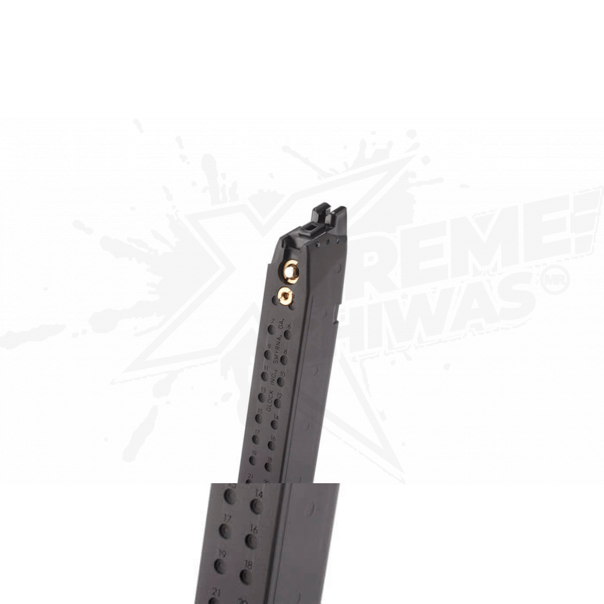Magazine Cargador Extendido GLOCK 18C Gen 3 GBB Airsoft 50 Rds 6mm - Image 3