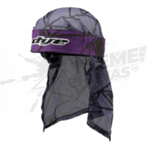 Bandana Dye Head Wrap Infused Negra/ Morada Paintball
