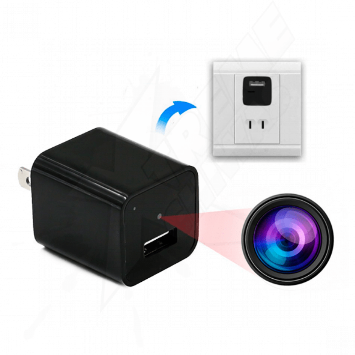 Cámara Oculta Espía Cargador Inteligente Multi-funcional - Image 3