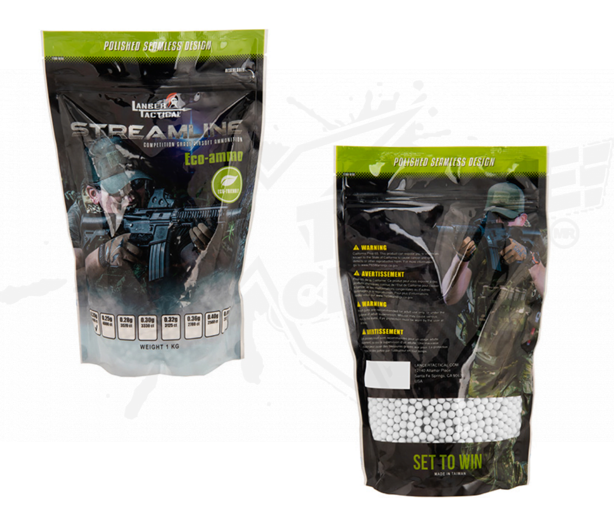 BBs 0.36g (Blanco) Lancer Tactical 2780 ct - Image 3