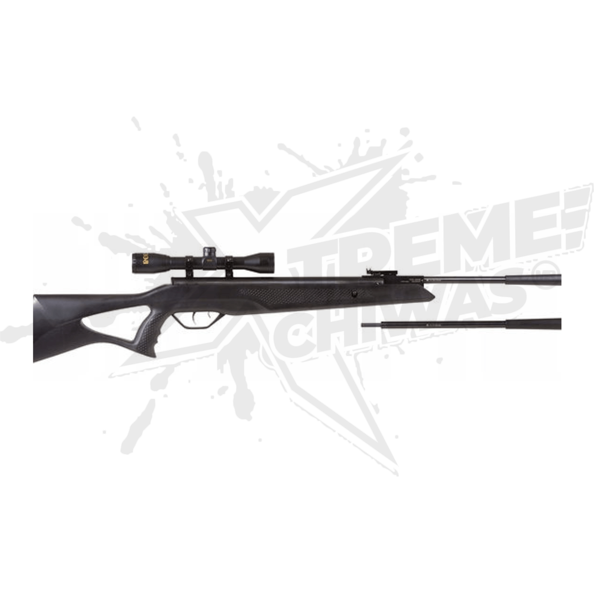 Rifle Beeman Longhorn II X2 Resorte Doble Mira 4x32 .22 (5.5mm) .177 (4.5mm) - Image 2