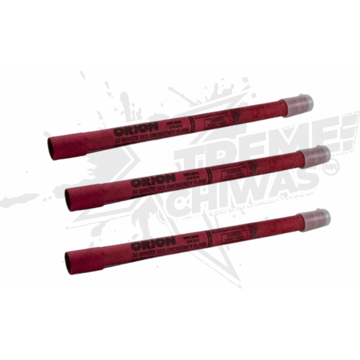 3 Luces De Bengalas Rojas 30min De Emergencia Orion