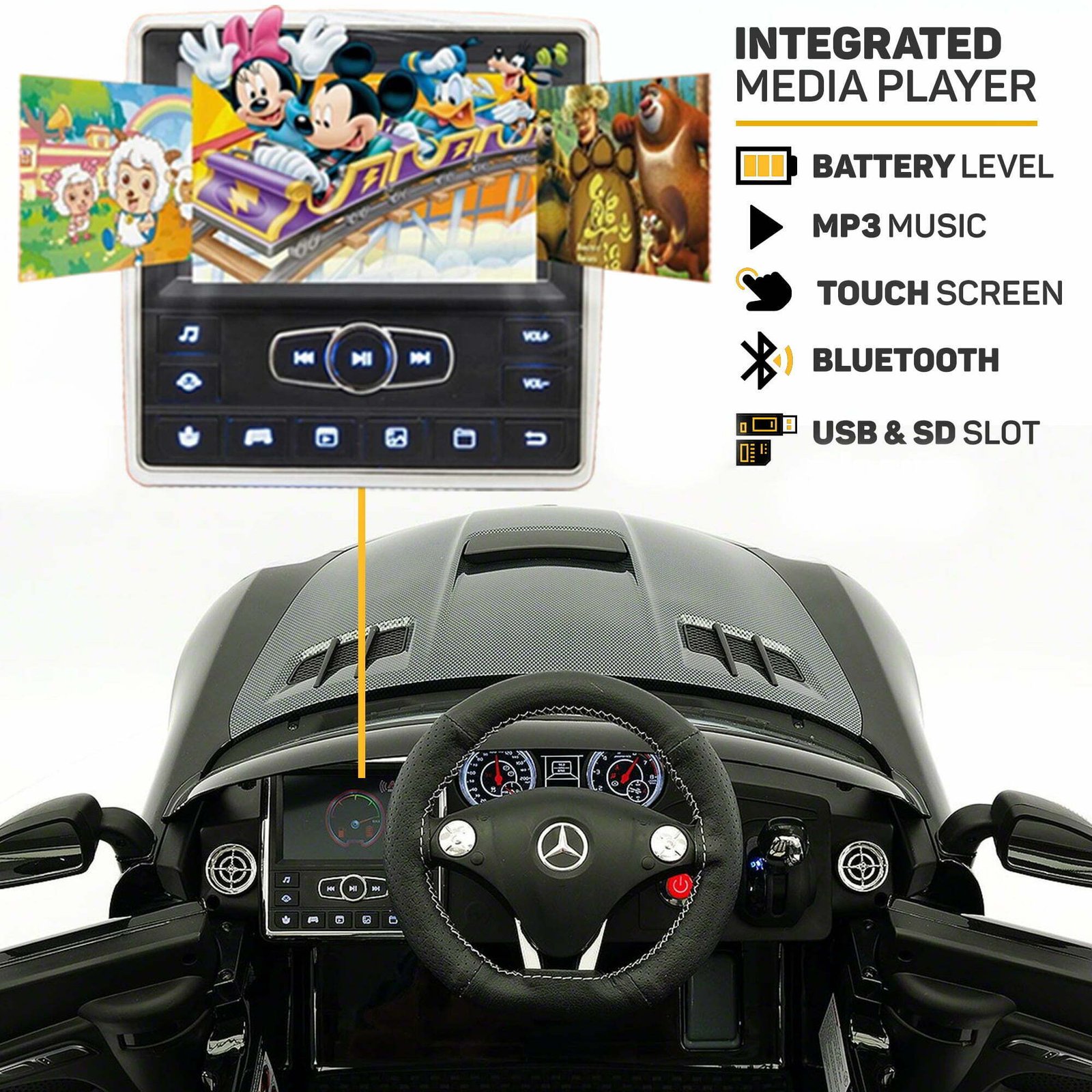 Montable 2019 Mercedes SLS AMG 12 Volts Para Niños - Image 4