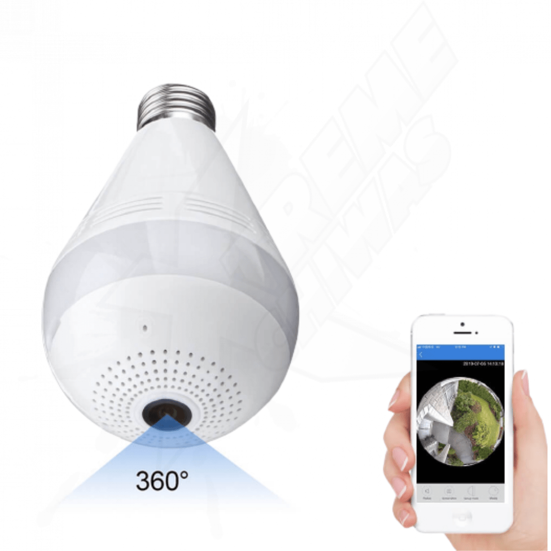 Cámara Oculta Espía Foco Bluetooth 360° - Image 5