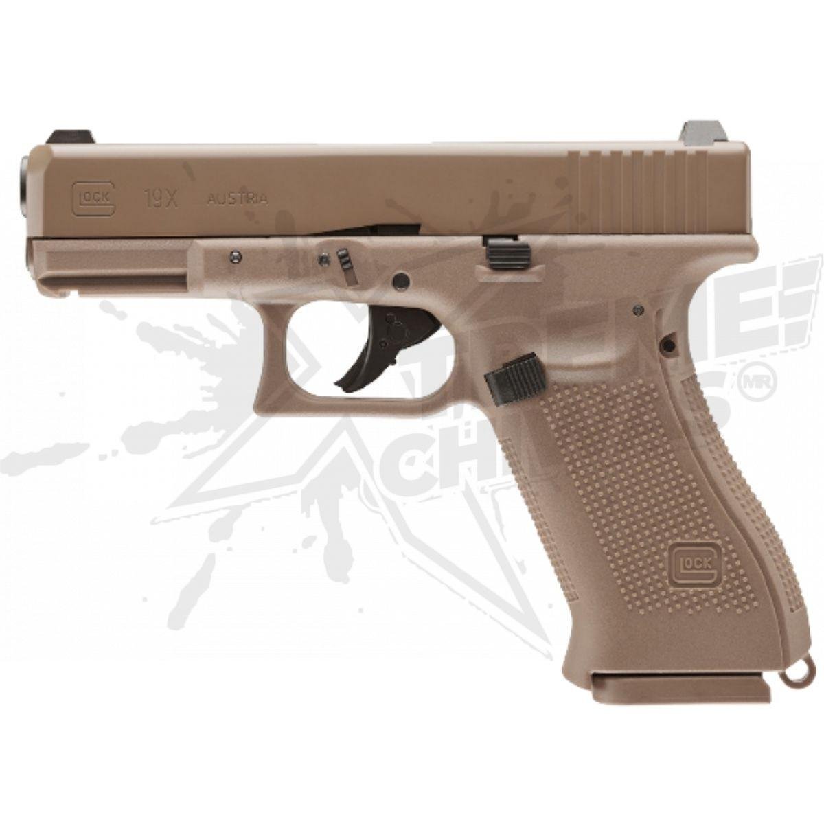 Pistola Umarex 19x Glock Gen 5 Blowback Combo CO2 Bbs .177 (4.5mm) - Image 3
