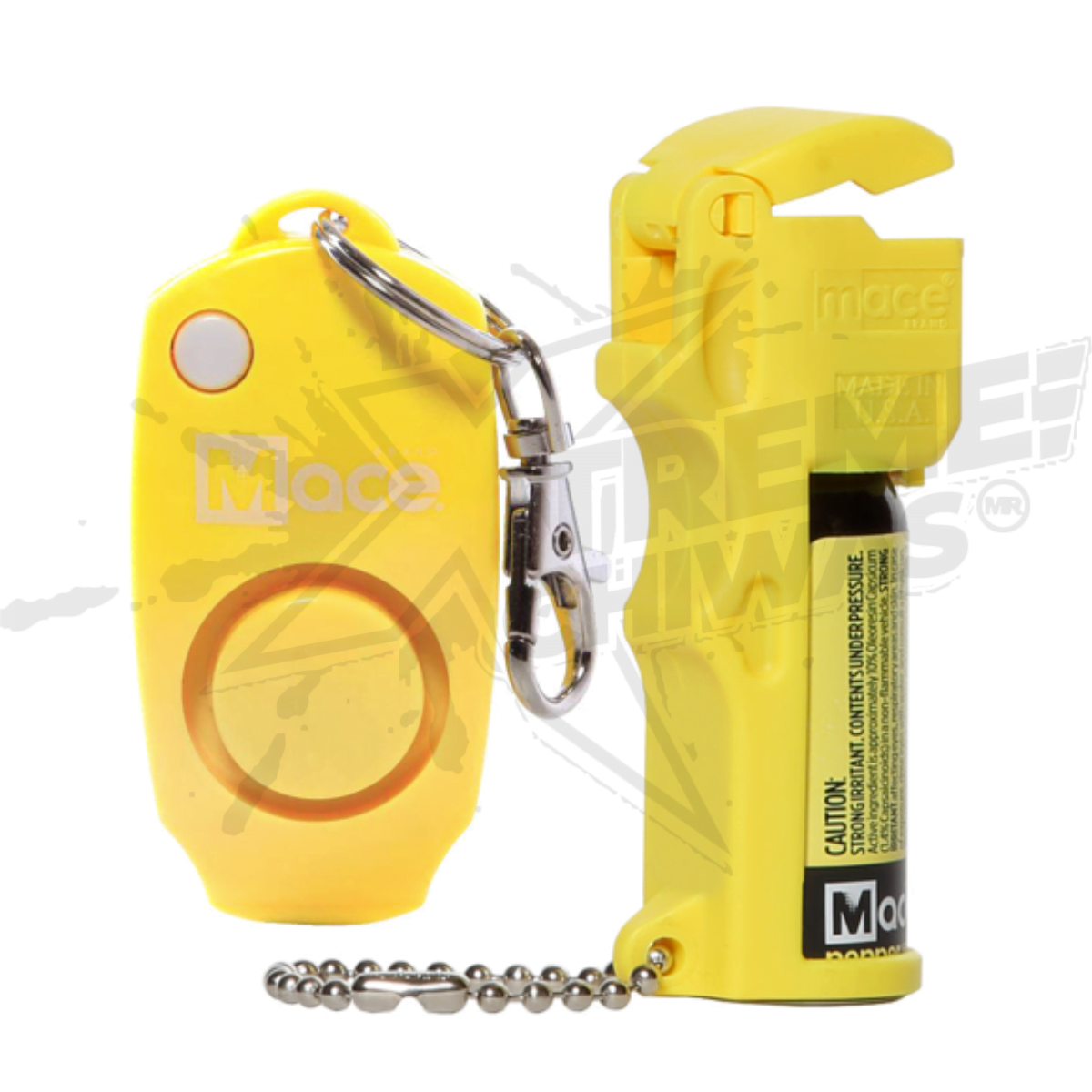 Gas Pimienta 12g y Alarma Mace Modelo Pocket Color Amarillo