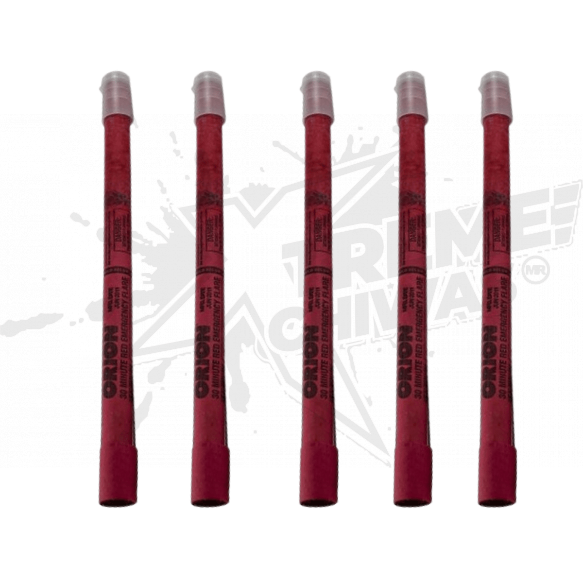 5 Luces De Bengalas Rojas 30min De Emergencia Orion