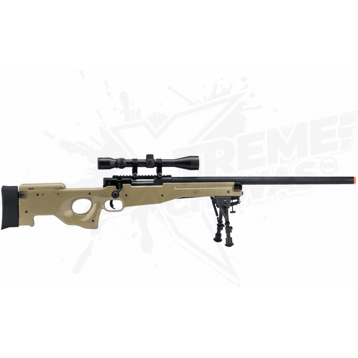 Rifle Airsoft Sniper M96 Cerrojo Resorte Mira Bipoide Bbs 6mm - Image 4