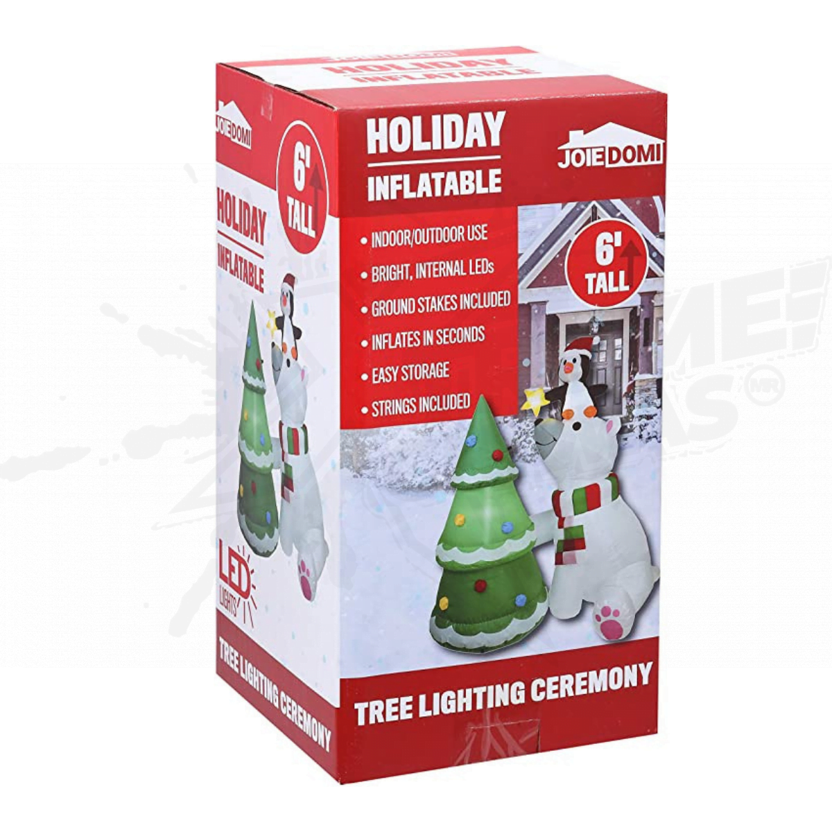 Inflable Decorativo Navideño Taza De Chocolate Caliente Con Galleta De Gengibre - Image 4