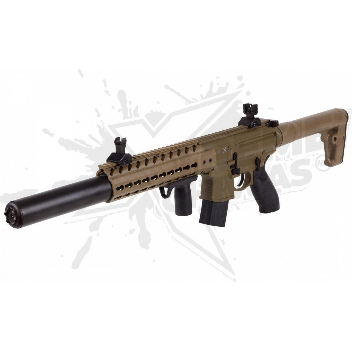 Rifle Sig Sauer MCX Arena Flat Dark Earth Paquete CO2 .177 (4.5mm) - Image 3