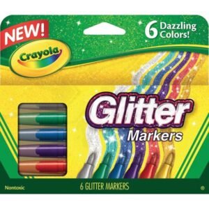 Marcadores Glitter Crayola 6 Piezas