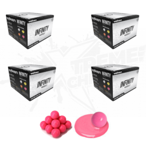 4 Cajas de Paintball Valken Infinity 2000C/U ROSA Calibre.68