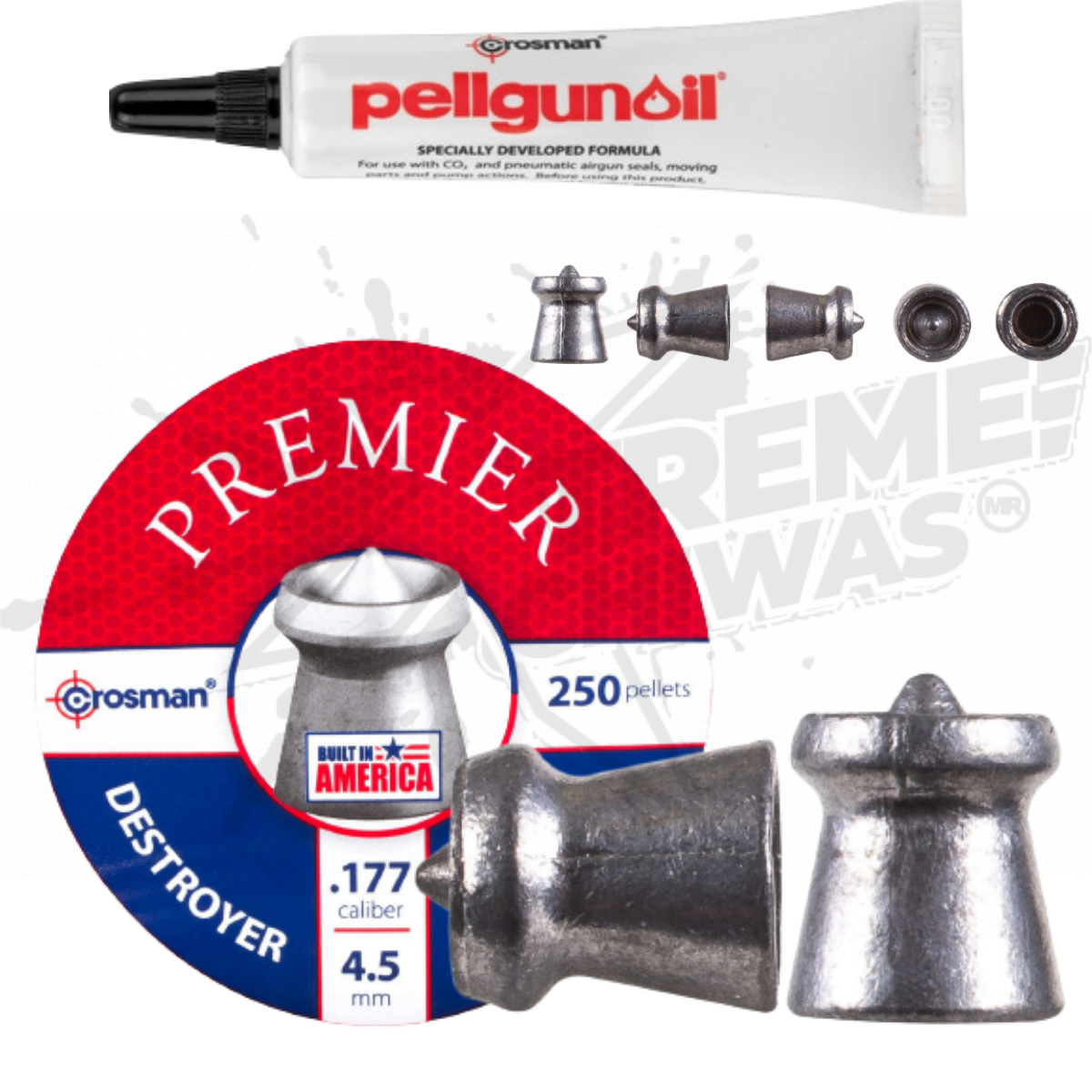 PELLETS CROSMAN DESTROYER 4.5MM 250PZ PELLGUNOIL