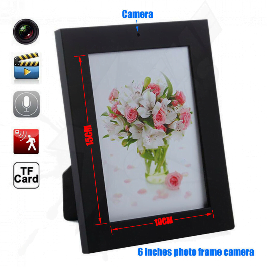 Cámara Oculta Espía Portaretrato Videocámara HD 1080P - Image 5