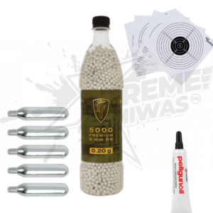 PAQUETE 5000 BBS ELITE FORCE AIRSOFT 6MM .20 G 5 CO2