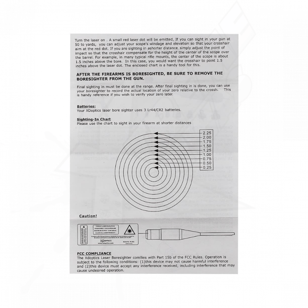 Colimador Laser Universal Calibres .177 a .50 Con Adaptadores - Image 5