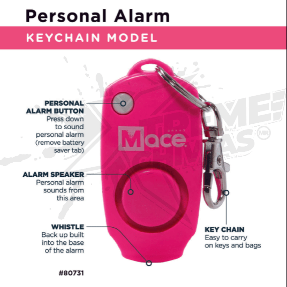 Alarma Y Gas Pimienta De 11g Mace Color Rosa - Image 2