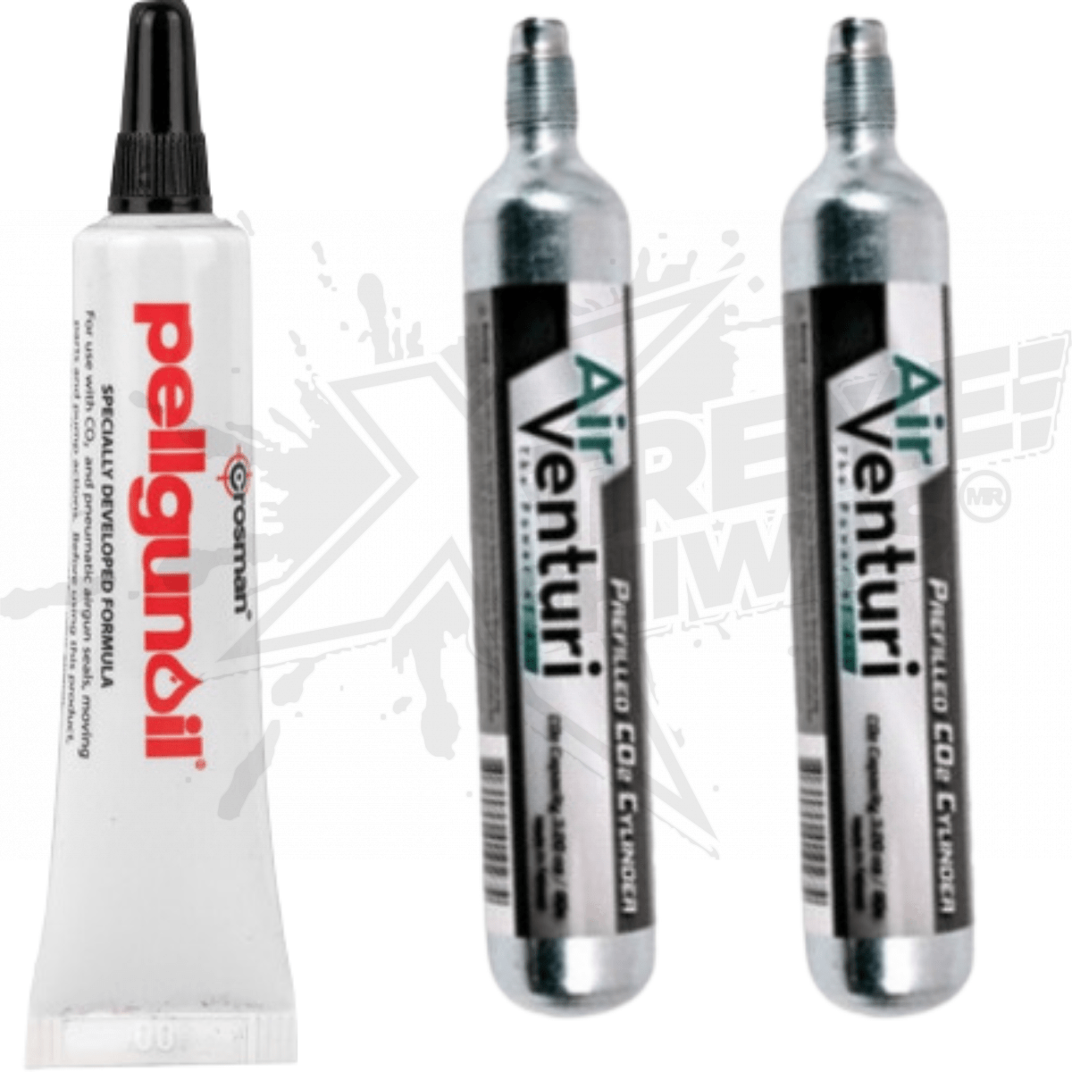 Paquete 2 Tanques Air Venturi Co2 Cilindros 90 Gramos