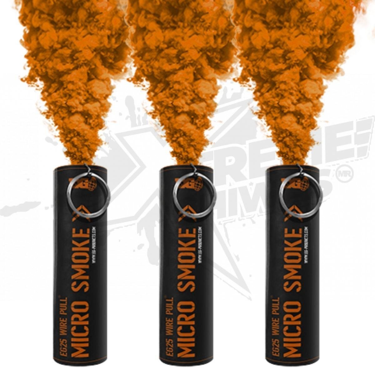 3 Granada Humo EG25 Naranja Enola Gaye